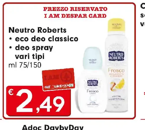 Deodorante Neutro Roberts