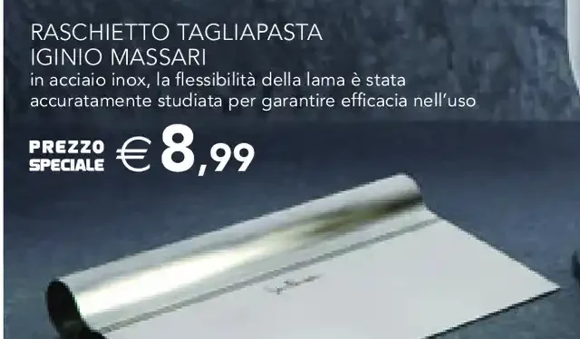 Raschietto tagliapasta Iginio Massari