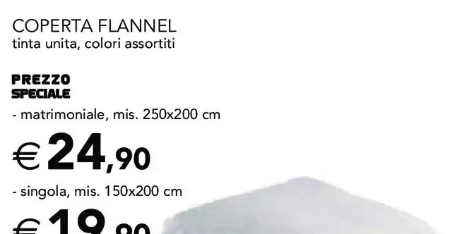 Coperta flannel