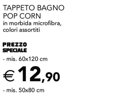 Tappeto bagno Pop Corn