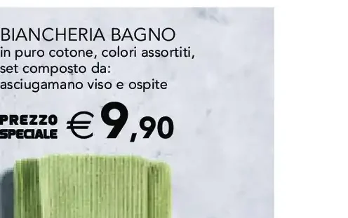 Biancheria bagno