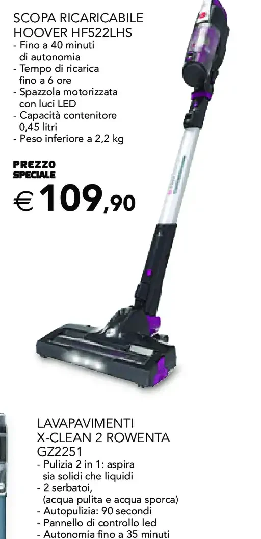 Scopa ricaricabile Hoover HF522LHS