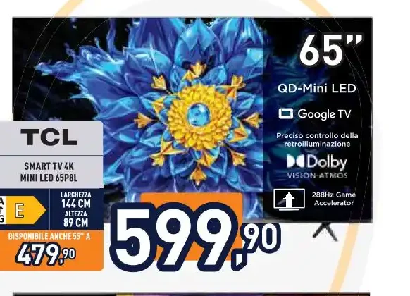 TCL Smart TV 4K Mini LED 65P8L