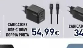 Caricatore USB-C 100W doppia porta
