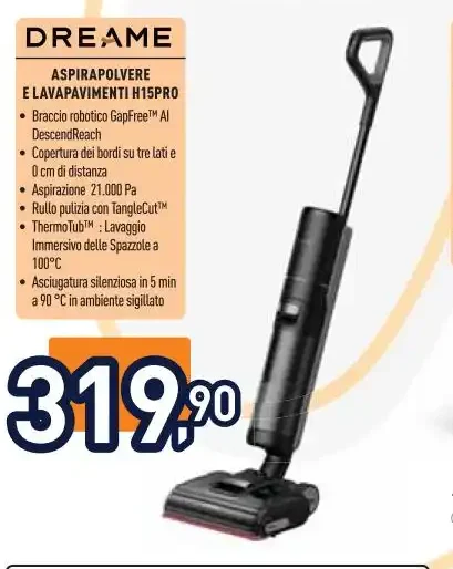 Aspirapolvere e lavapavimenti H15 Pro