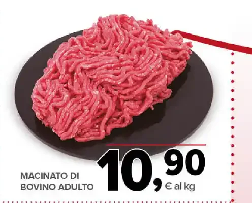 Macinato di bovino adulto