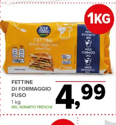 Fettine di formaggio fuso