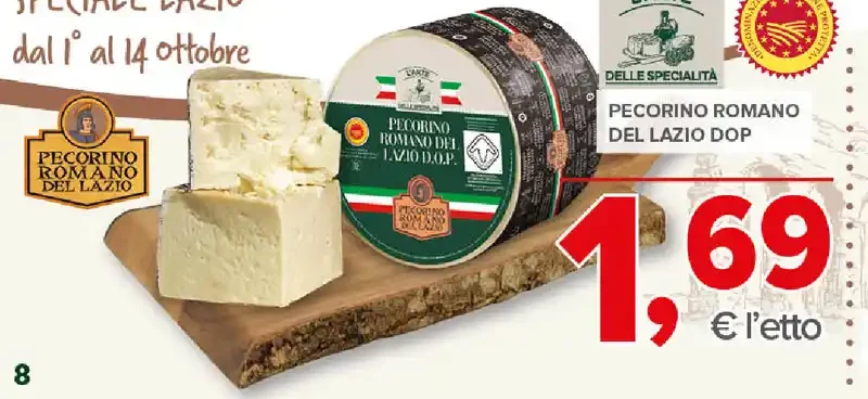Pecorino romano del Lazio DOP