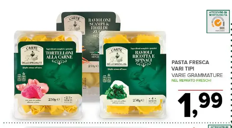 Pasta fresca vari tipi