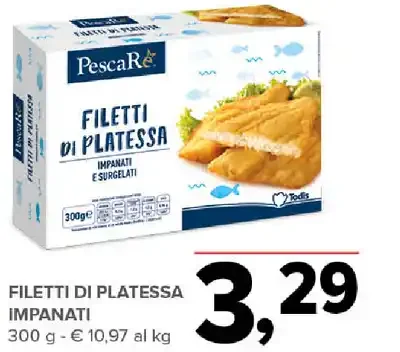 Filetti di platessa impanati
