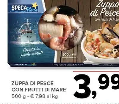 Zuppa di pesce con frutti di mare