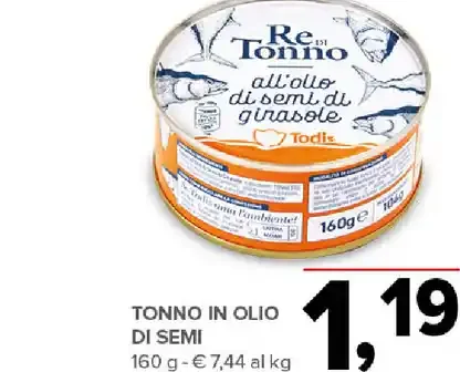 Tonno in olio di semi