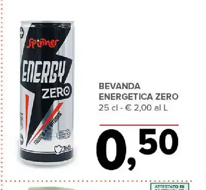 Bevanda energetica zero