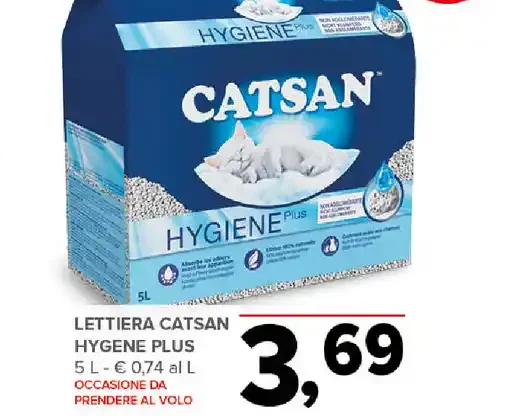 Lettiera Catsan Hygiene Plus