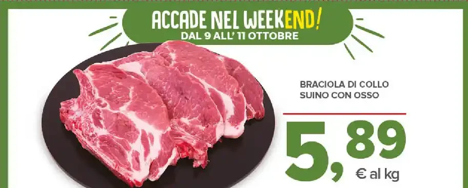 Braciola di collo suino con osso