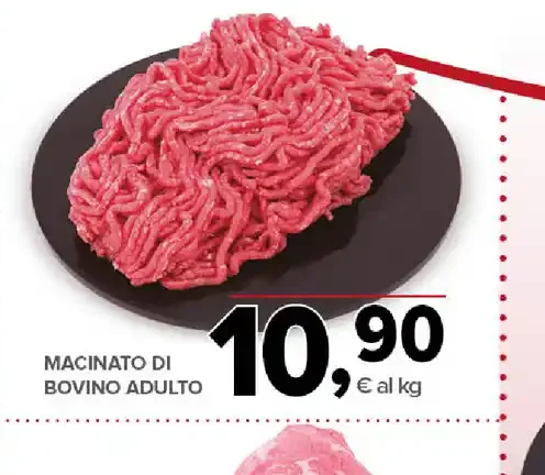 Macinato di bovino adulto