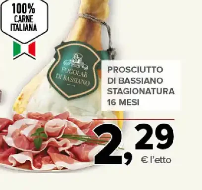 Prosciutto di Bassiano stagionatura 16 mesi