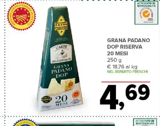 Grana Padano DOP riserva 20 mesi