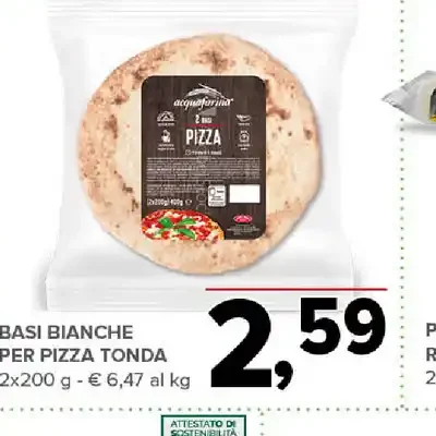 Basi bianche per pizza tonda