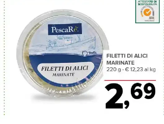 Filetti di alici marinate