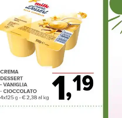 Crema dessert
