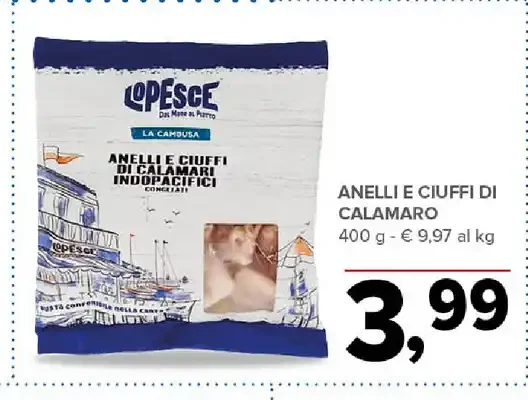 Anelli e ciuffi di calamaro