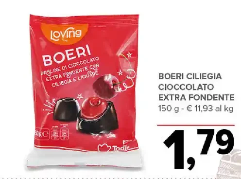 Boeri ciliegia cioccolato extra fondente