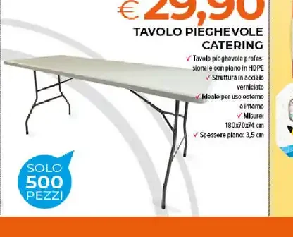 Tavolo pieghevole catering