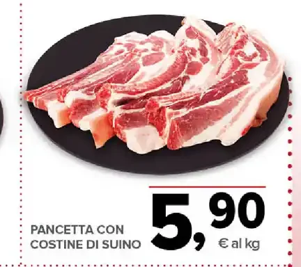 Pancetta con costine di suino