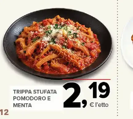 Trippa stufata pomodoro e menta