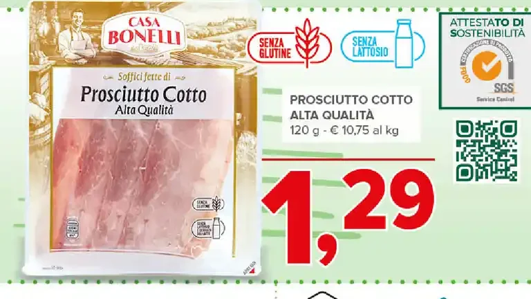 Prosciutto cotto alta qualità
