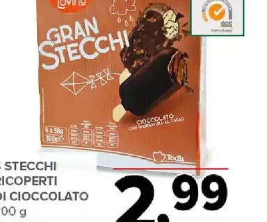 Stecchi ricoperti di cioccolato