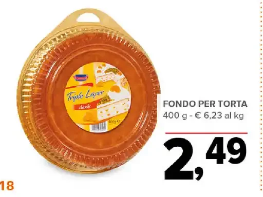 Fondo per torta