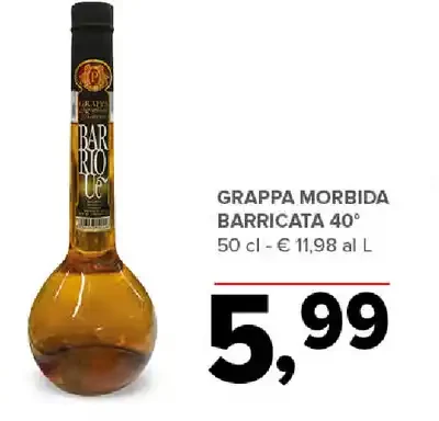 Grappa morbida barricata 40°