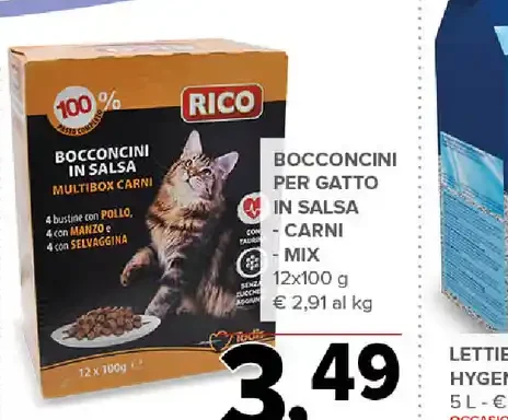 Bocconcini per gatto in salsa carni mix
