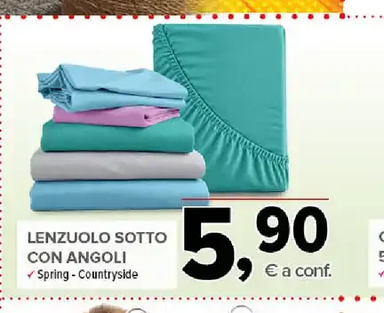 Lenzuolo sotto con angoli
