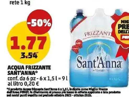 Acqua frizzante Sant'Anna