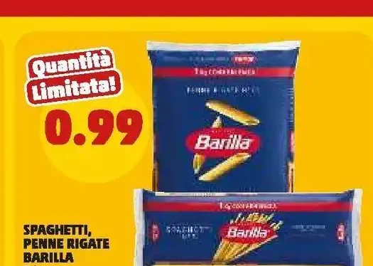 Spaghetti, penne rigate Barilla