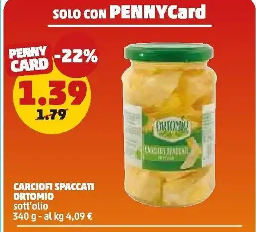 Carciofi spaccati Ortomio