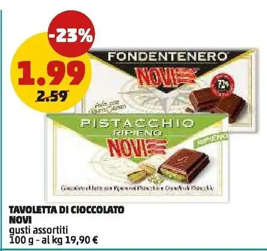 Tavoletta di cioccolato Novi