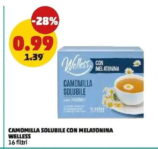Camomilla solubile con melatonina