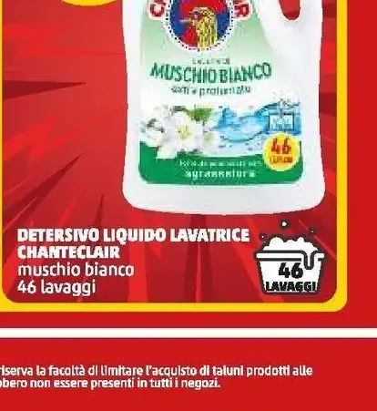 Detersivo liquido lavatrice Chanteclair