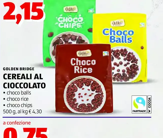 Cereali al cioccolato