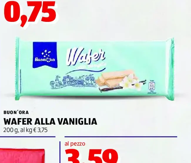 Wafer alla vaniglia