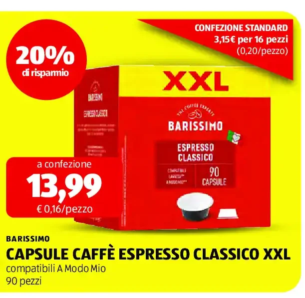 Capsule Caffè Espresso Classico XXL