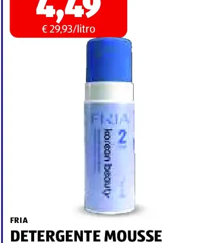 Detergente mousse