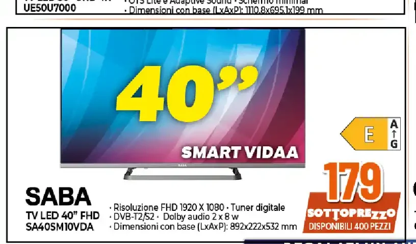 TV LED Saba 40 pollici