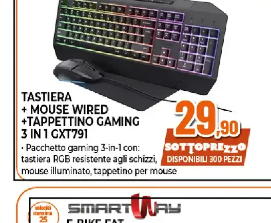 Trust GXT791 tastiera e mouse gaming