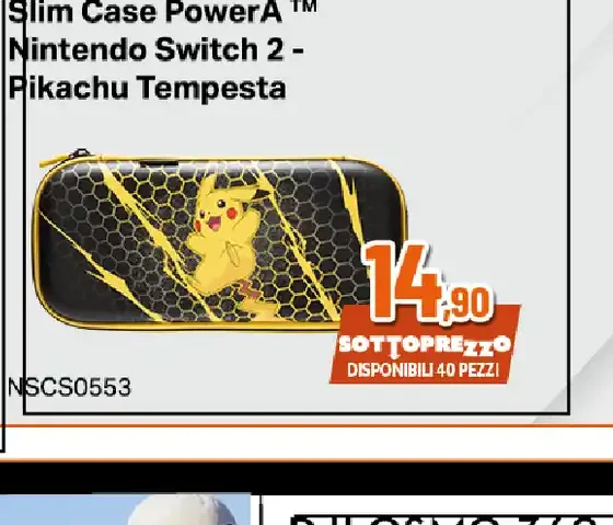 Slim Case PowerA Nintendo Switch 2 Pikachu Tempesta