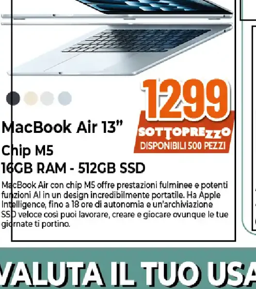 MacBook Air 13 Chip M5 16GB RAM 512GB SSD